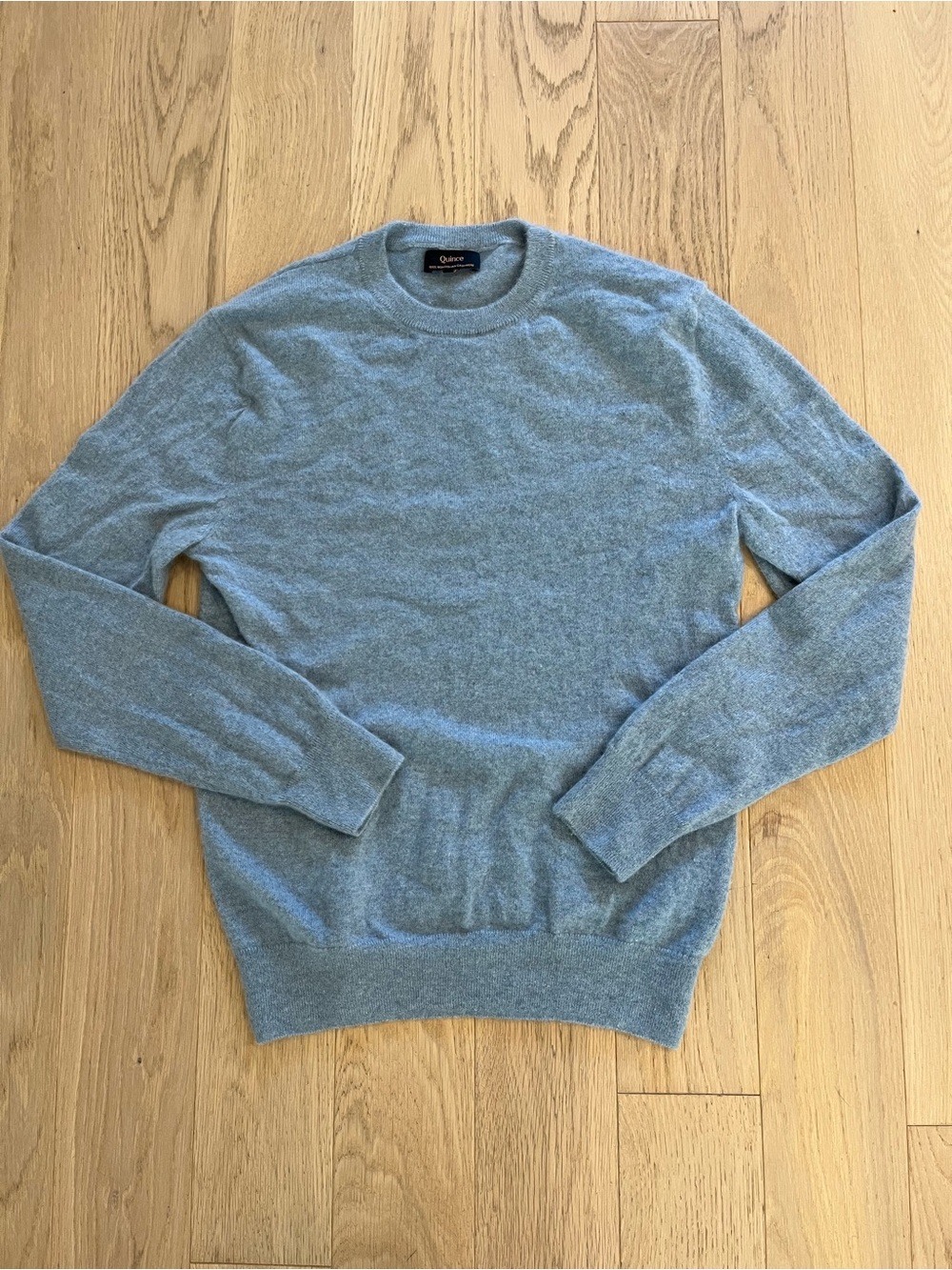 Quince 100% Mongolian Cashmere Sweater Men's M - Faded Denim
